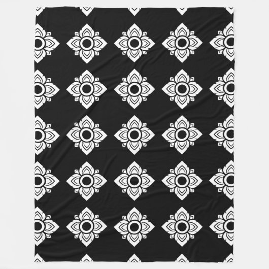 Een grote Thaise patroonmandje voor iedereen. Fleece Deken (Voorkant)