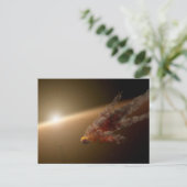 Een grote uitbarsting rond ster NGC 2547-ID8. Briefkaart (Staand voorkant)