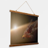 Een grote uitbarsting rond ster NGC 2547-ID8. Hangend Wandkleed (Gebogen)