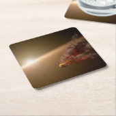 Een grote uitbarsting rond ster NGC 2547-ID8. Kartonnen Onderzetters (Schuin)