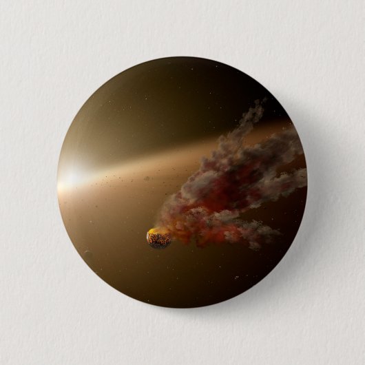 Een grote uitbarsting rond ster NGC 2547-ID8. Ronde Button 5,7 Cm (Voorkant)