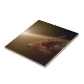 Een grote uitbarsting rond ster NGC 2547-ID8. Tegeltje (Zijkant)