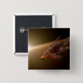 Een grote uitbarsting rond ster NGC 2547-ID8. Vierkante Button 5,1 Cm (Voorkant /achterkant)