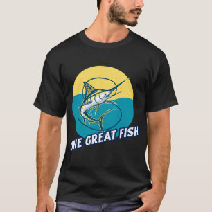 Een grote vis! Marlijn visvangst ontwerp T-shirt