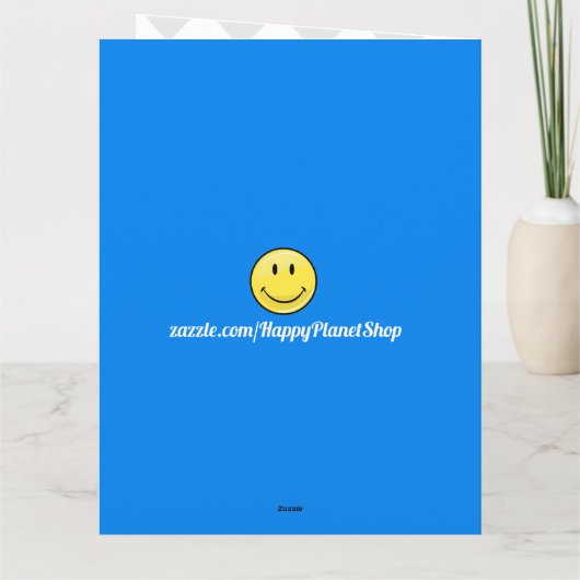 Een grote Voetbal reus dank u kaart (Achterkant)