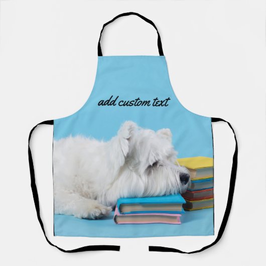 Eén grote volledige dekkingsfoto met optionele tek schort (Voorkant)