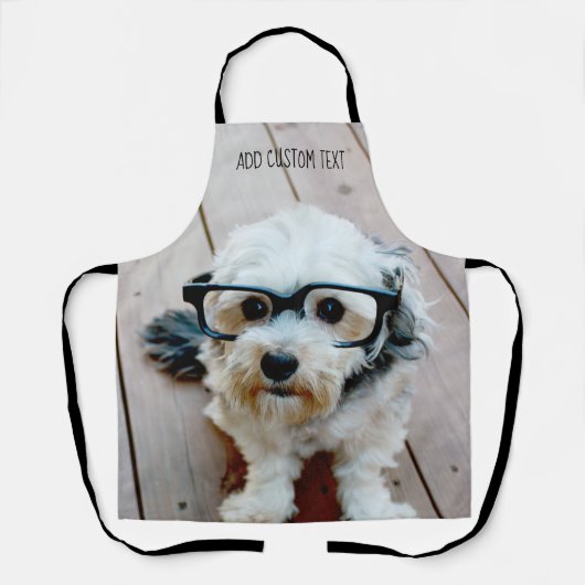 Eén grote volledige dekkingsfoto met optionele tek schort (Voorkant)