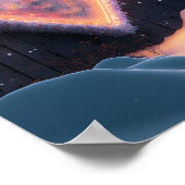 Een grote vorm van het hart voor een landhuis poster (Hoek)