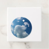 Een grote wolk bedankjes labels (In situ)