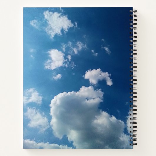 Een grote wolk notitieboek (Achterkant)