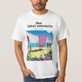 Een grote Yarmouth-reisposter. T-shirt (Voorkant)