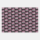 Een grote zuster - een roze keiharde harten inpakpapier vel (Voorkant 2)