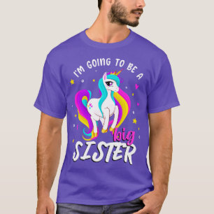 Een grote zuster Unicorn Girls Siblings T-shirt