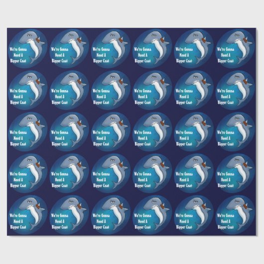 Een grotere munt is nodig om haaienwrapping te voo cadeaupapier (Vlak)