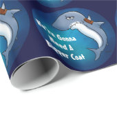 Een grotere munt is nodig om haaienwrapping te voo cadeaupapier (Rol Hoek)