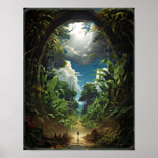 'Een grotere wereld' Natuur Fantasy Poster (Voorkant)