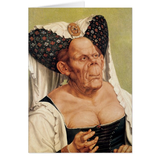 Een Grotesque Old Woman, mogelijk Princess Margare (Voorkant)