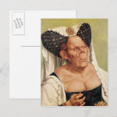Een Grotesque Oude Vrouw, mogelijk Princess Margar Briefkaart (Voorkant / Achterkant)