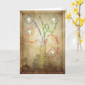 Een grungy verjaardagskaart voor een zus kaart (Gele Bloem)