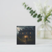 Een gruwelijk herenhuis vierkante visitekaartje (Staand voorkant)