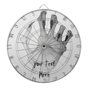 Een gruwelijke, vernauwde monsterhand dartbord