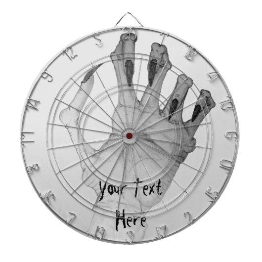 Een gruwelijke, vernauwde monsterhand dartbord (Voorkant)