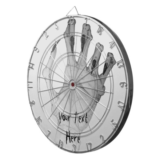 Een gruwelijke, vernauwde monsterhand dartbord (Voorkant Rechts)