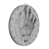 Een gruwelijke, vernauwde monsterhand dartbord (Voorkant Links)