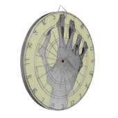 Een gruwelijke, vernauwde monsterhand dartbord (Voorkant Links)