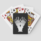 Een gruwelijke, vernauwde monsterhand pokerkaarten (Achterkant)