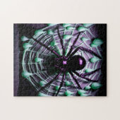 Een gruwelijke zwarte spin! legpuzzel (Horizontaal)