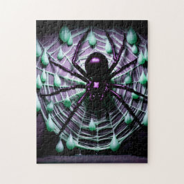 Een gruwelijke zwarte spin! legpuzzel