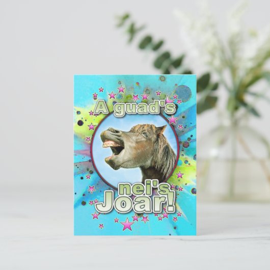 Een guads neis Joar. Briefkaart (Staand voorkant)