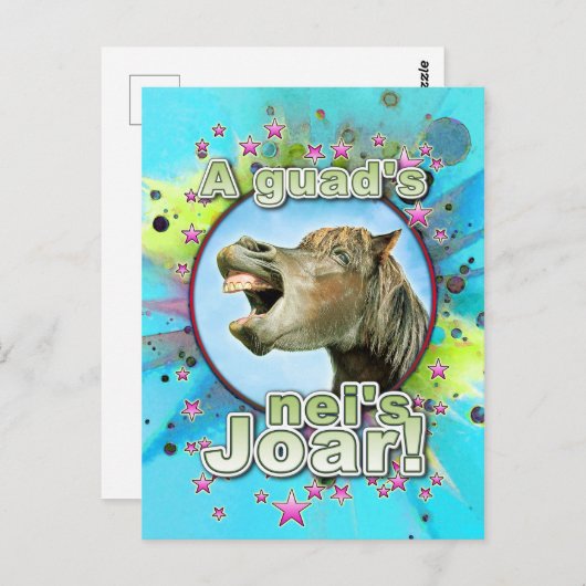 Een guads neis Joar. Briefkaart (Voorkant / Achterkant)