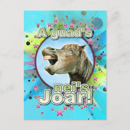 Een guads neis Joar. Briefkaart (Voorkant)