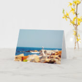 Een Gull's Post Kaart (Gele Bloem)