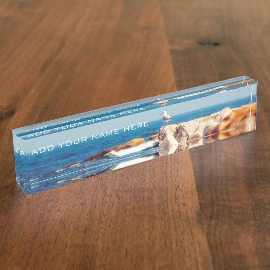 Een Gull's Post Naambordje (Zijkant)