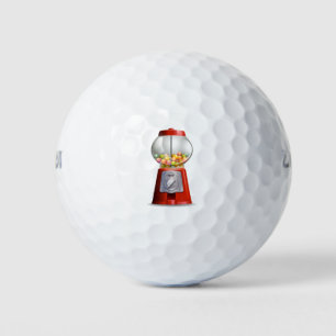 Een gumballmachine golfballen