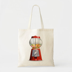 Een gumballmachine tote bag