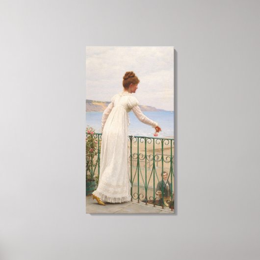 Een gunst - Edmund Blair Leighton Canvas Afdruk (Voorkant)