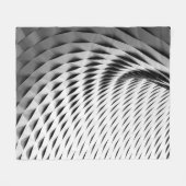 EEN GURVEERD FABRIEK DAT IN WITTE LATTICEWORK WORD FLEECE DEKEN (Voorkant (Horizontaal))