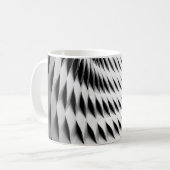 EEN GURVEERD FABRIEK DAT IN WITTE LATTICEWORK WORD KOFFIEMOK (Voorkant links)