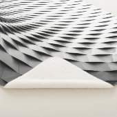 EEN GURVEERD FABRIEK DAT IN WITTE LATTICEWORK WORD SHERPA DEKEN (3/4)