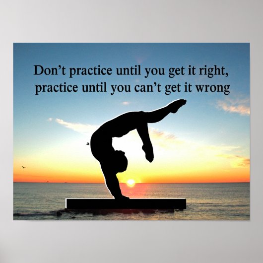 EEN GYMNAST-CHAMPION BOREN POSTER (Voorkant)