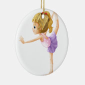 Een gymnast keramisch ornament (Rechts)