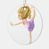 Een gymnast keramisch ornament (Links)