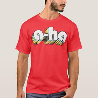 Een ha Retro Rainbow Typography Faded Style T-shirt