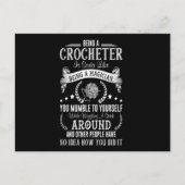 Een Haakster Zijnde Een Tovenaar Zijnde Briefkaart (Voorkant)