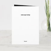 Een haas die gitaar speelt kaart (Achterkant)