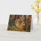 Een haas in het bos door Hans Hoffmann Kaart (Gele Bloem)